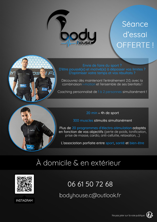 Flyer A5 pour Body House Coaching